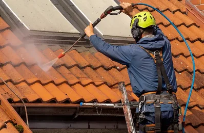 Démoussage et hydrofuge de toiture à Hallines